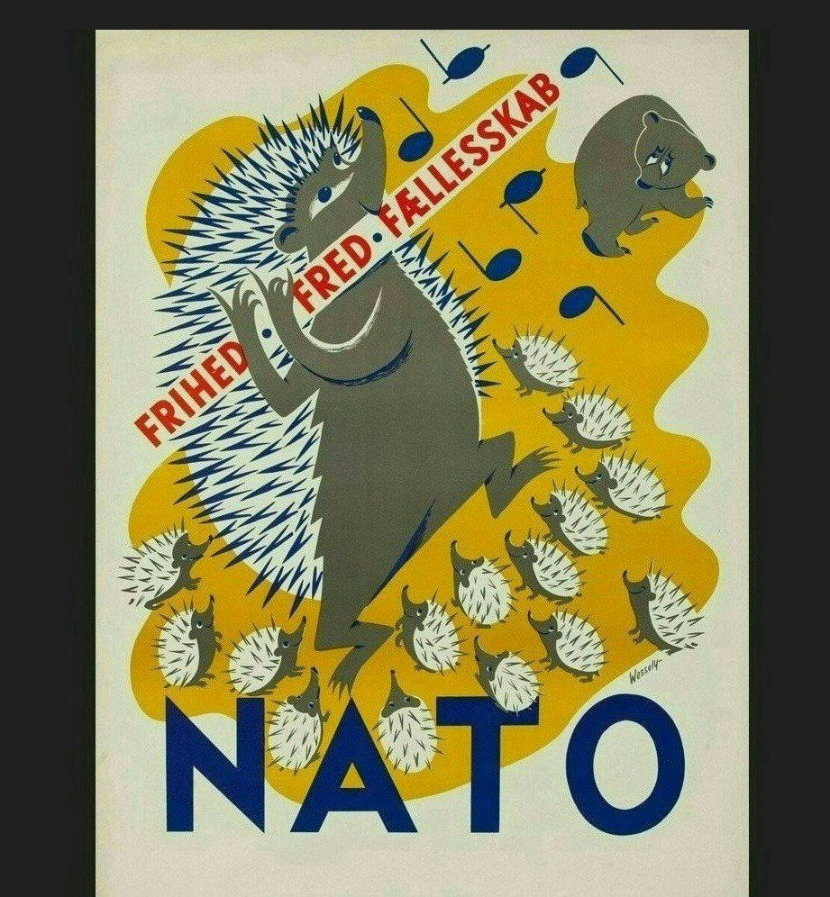 NATO hedgehog poster