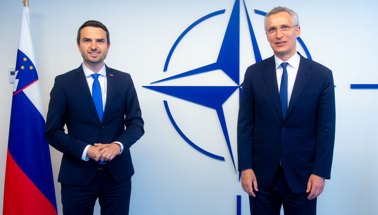 NATO Secretary General and the Slovenian Deputy Prime Minister and ...