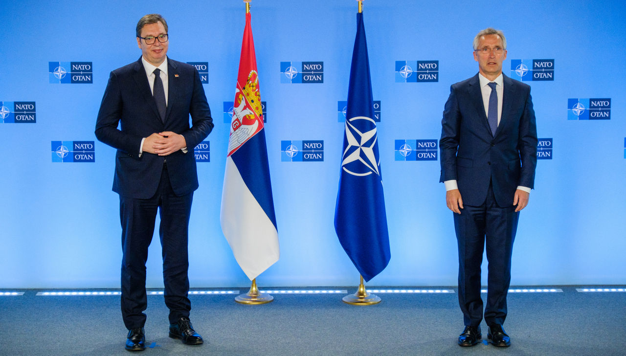 The President of the Republic of Serbia visits NATO