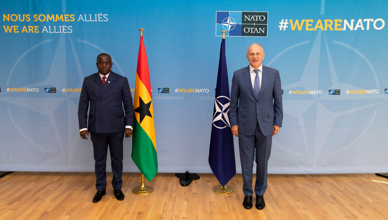 Visit to NATO by the Minister of Defence of the Republic of Ghana