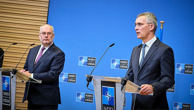NATO Secretary General discusses the security situation in eastern ...