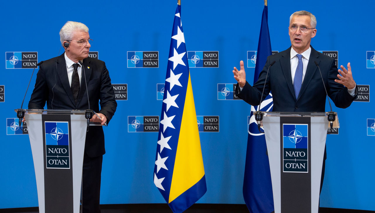 Chair of the Presidency of Bosnia and Herzegovina visits NATO