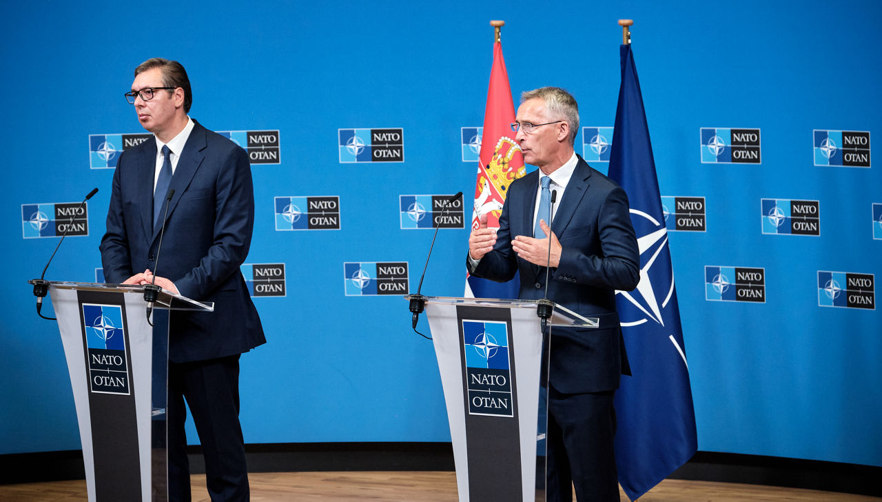 Visit to NATO HQ by the President of the Republic of Serbia