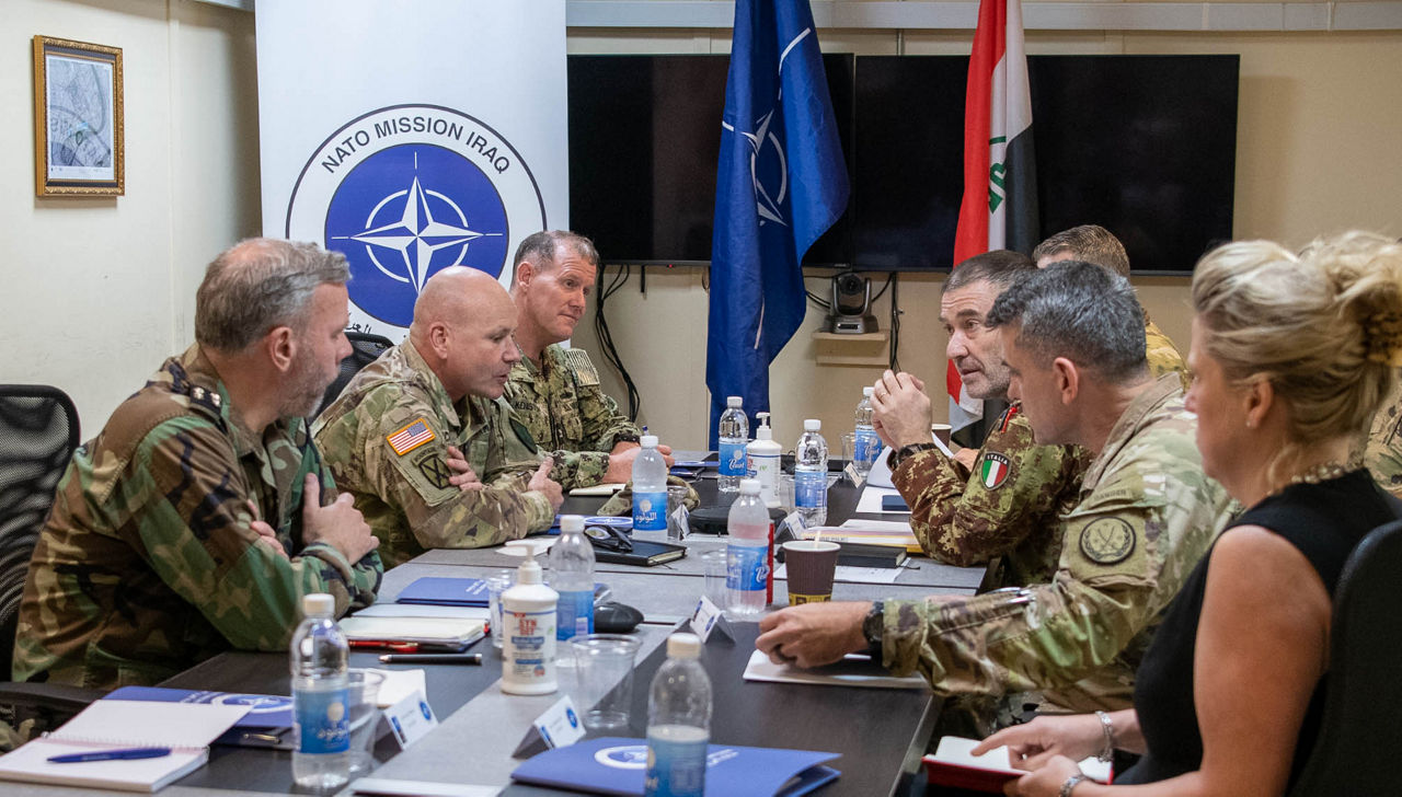 The Supreme Allied Commander Europe and the Chair of the NATO Military Committee visit NATO Mission Iraq