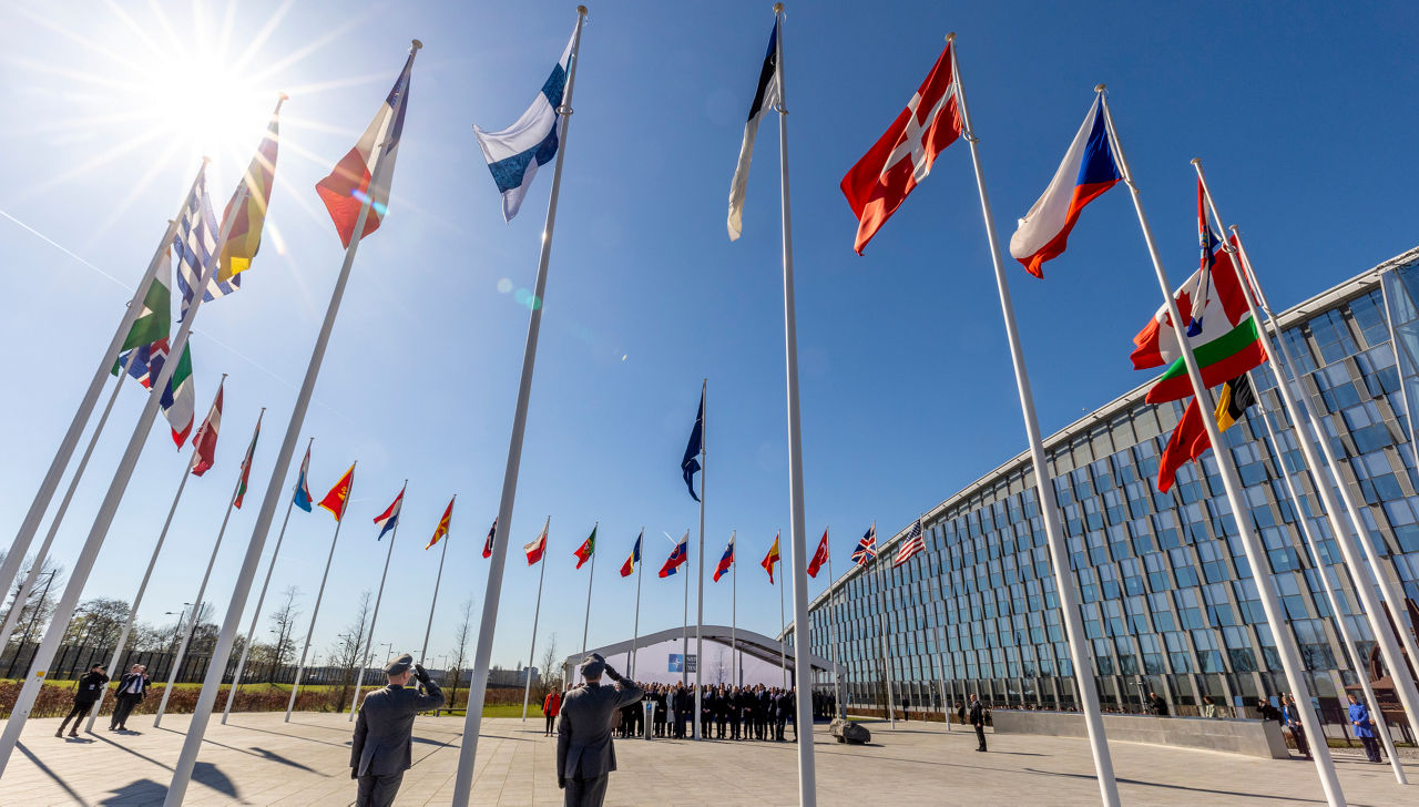 Ceremony marking the accession of Finland to NATO - Meeting of NATO Ministers of Foreign Affairs - Brussels, 4-5 April 2023