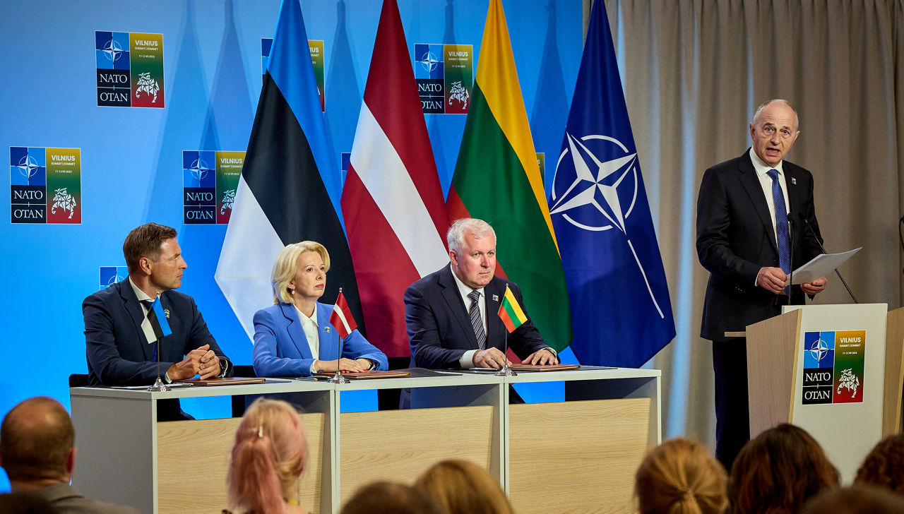 Signing Ceremony Baltic Airspace - 2023 NATO Vilnius Summit