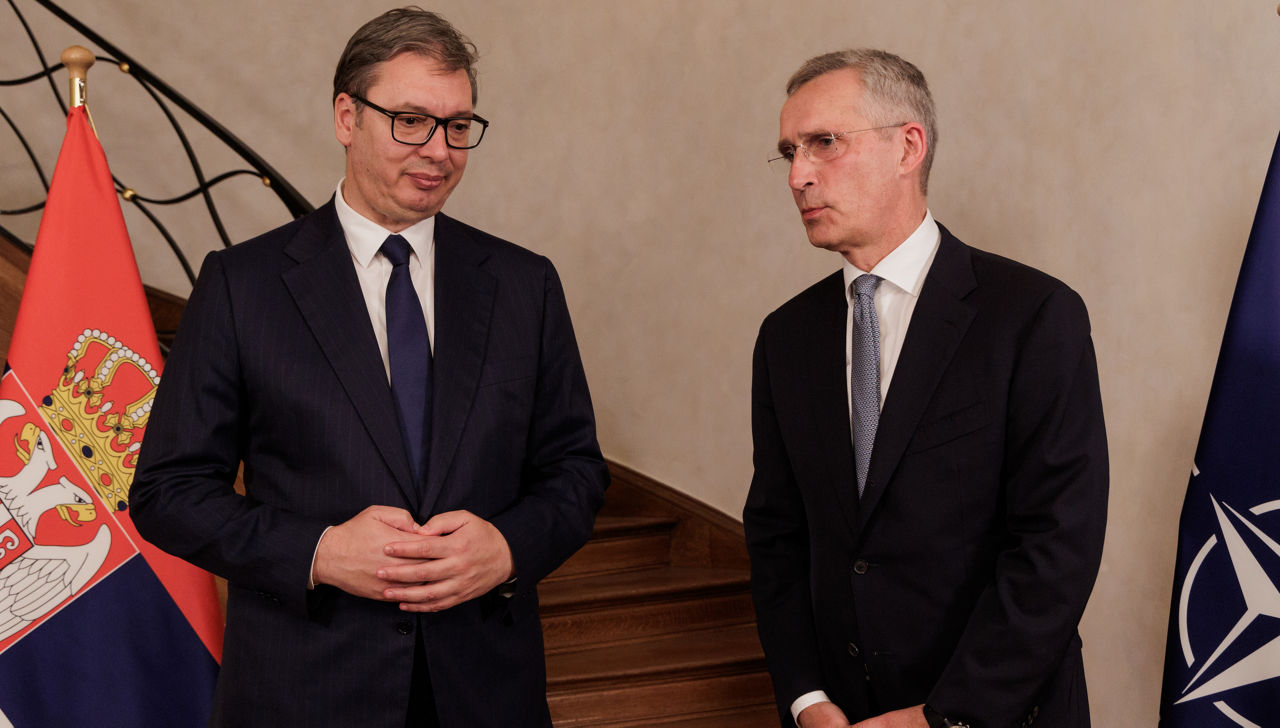 NATO Secretary General meets with the President of Serbia