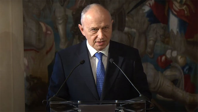 NATO Deputy Secretary General Mircea Geoană participates in the Società Italiana per l’Organizzazione Internazionale (SIOI) Rome International Conference organized in cooperation with the NATO Public Diplomacy Division to celebrate NATO’s 75th Anniversary.