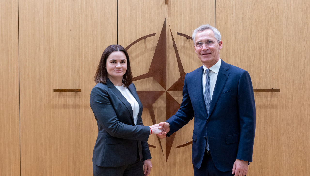 NATO Secretary General meets with Svitlana Tsikhanouskaya