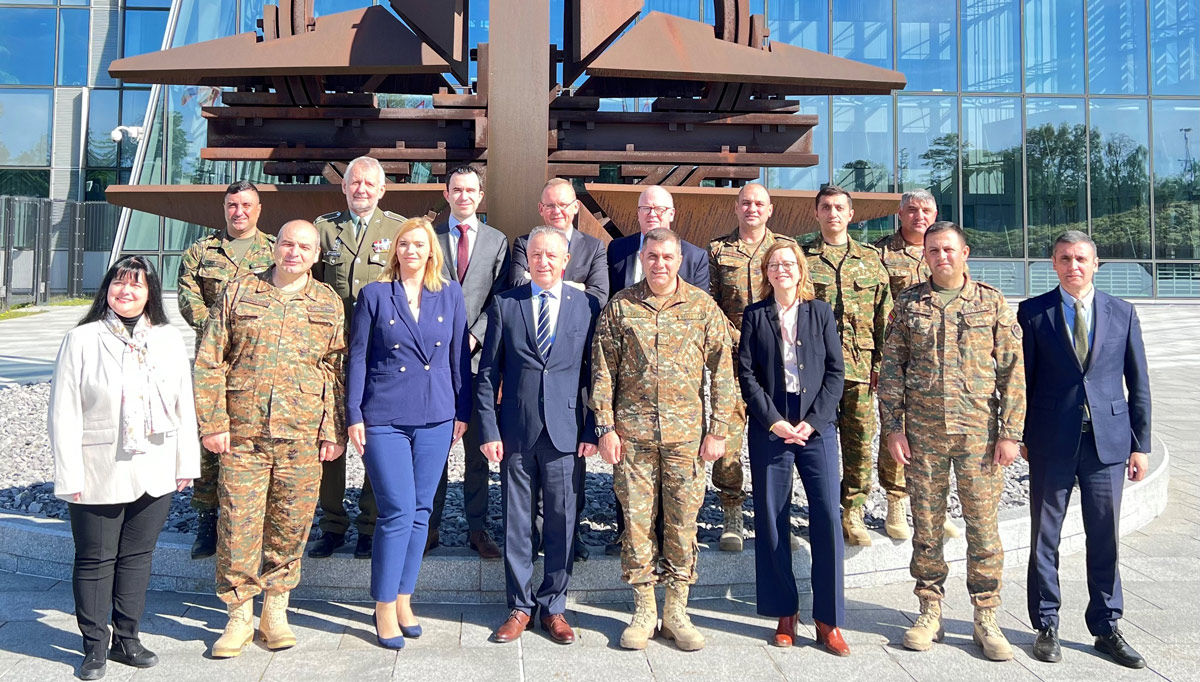 Representatives from the Armenian Ministry of Defence met with their counterparts at NATO Headquarters