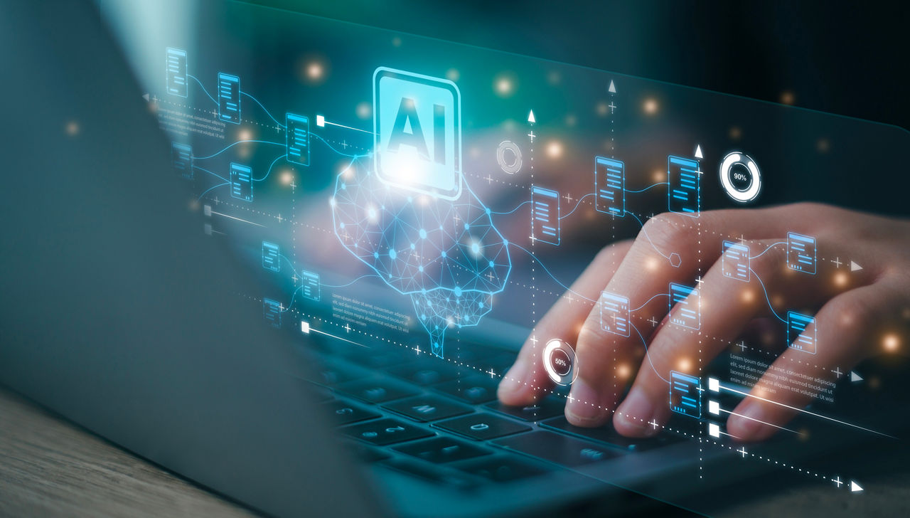 AI or Artificial intelligence concept