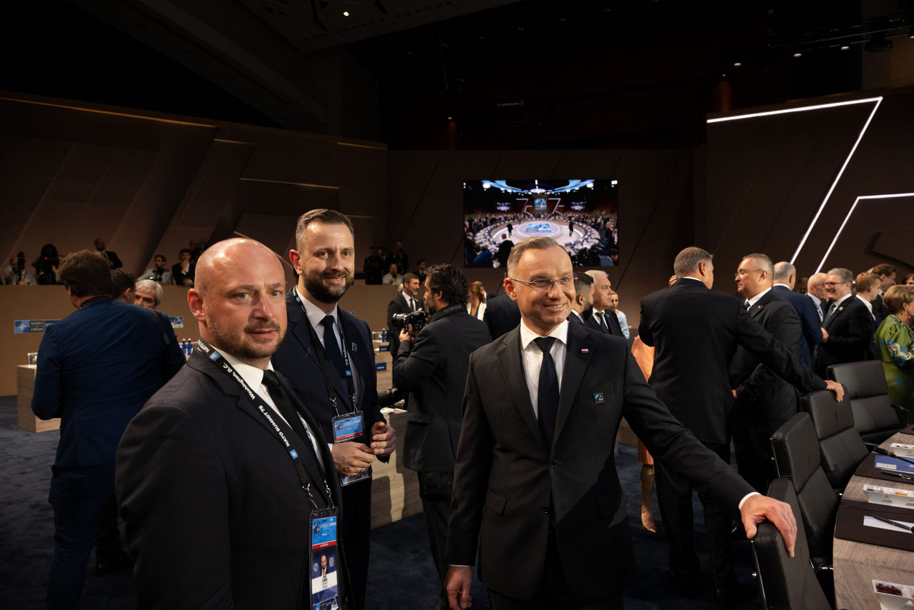 Right: President Andrzej Duda (Poland)