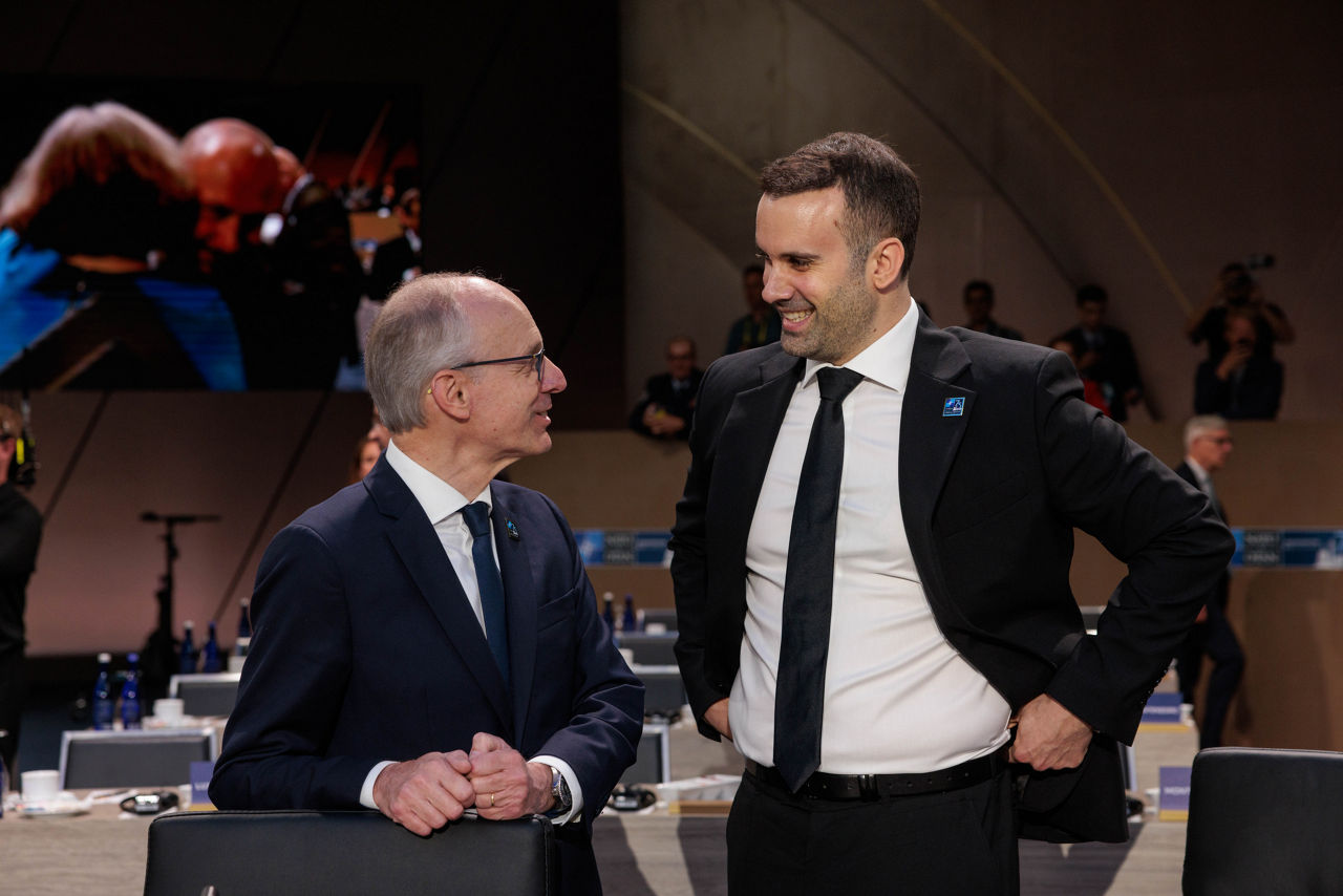 Left to right: Luc Frieden (Prime Minister of Luxembourg) with Milojko Spajić (Prime Minister of Montenegro)