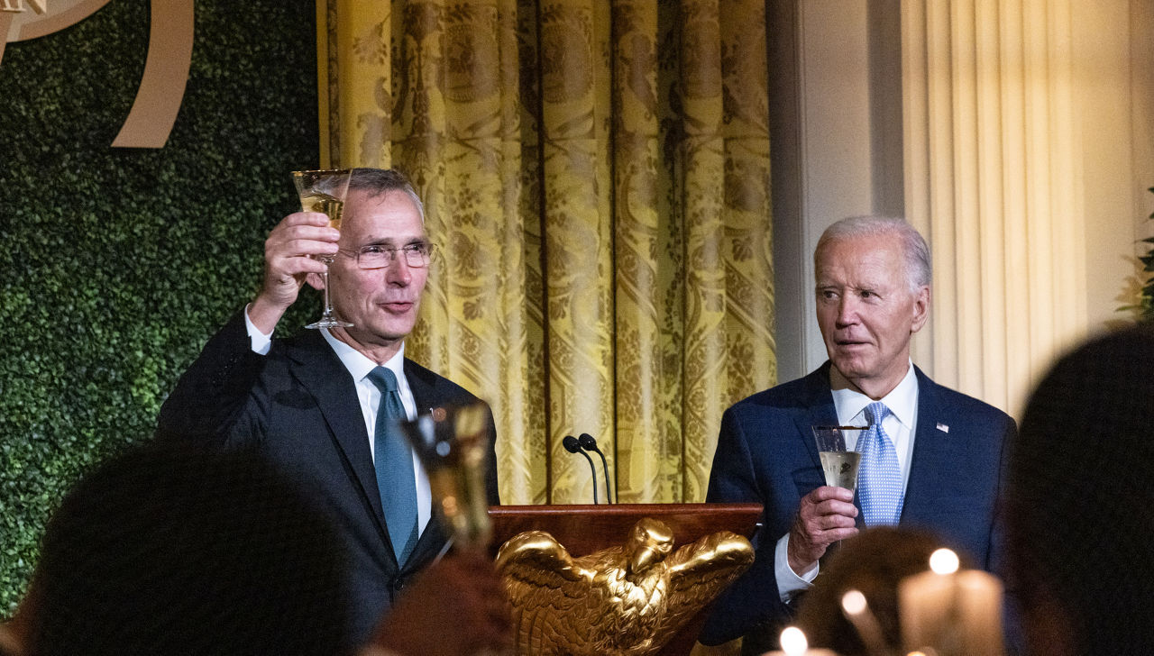 NATO Secretary General Jens Stoltenberg with Joe Biden, President of the United States