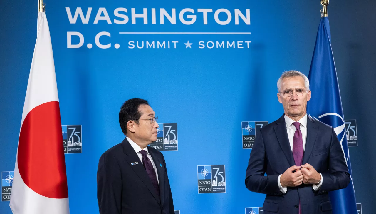NATO Secretary General Jens Stoltenberg and Fumio Kishida (Prime Minister, Japan)