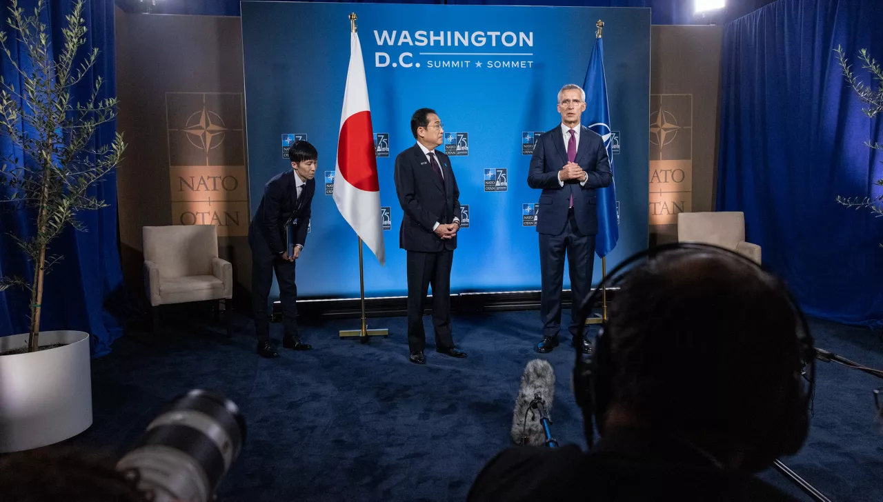 NATO Secretary General Jens Stoltenberg and Fumio Kishida (Prime Minister, Japan)