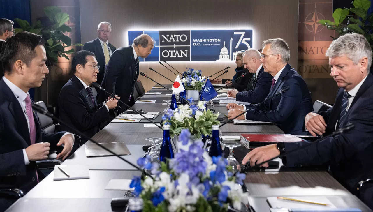 NATO Secretary General Jens Stoltenberg and Fumio Kishida (Prime Minister, Japan)