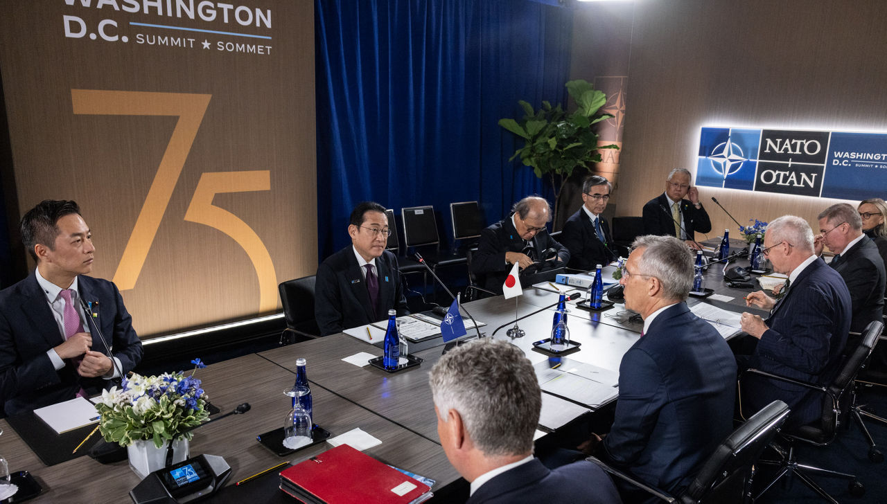 NATO Secretary General Jens Stoltenberg and Fumio Kishida (Prime Minister, Japan)