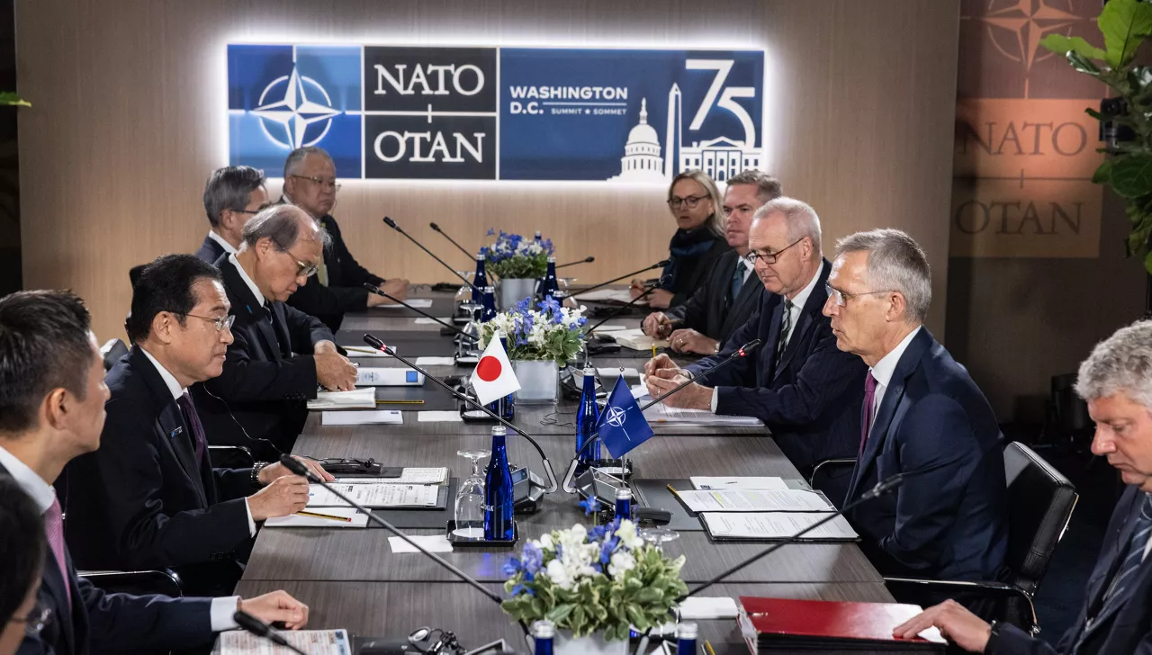 NATO Secretary General Jens Stoltenberg and Fumio Kishida (Prime Minister, Japan)