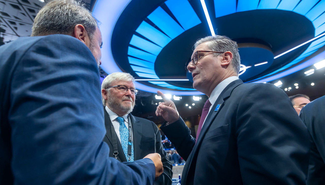 Right: Keir Starmer (UK Prime Minister)