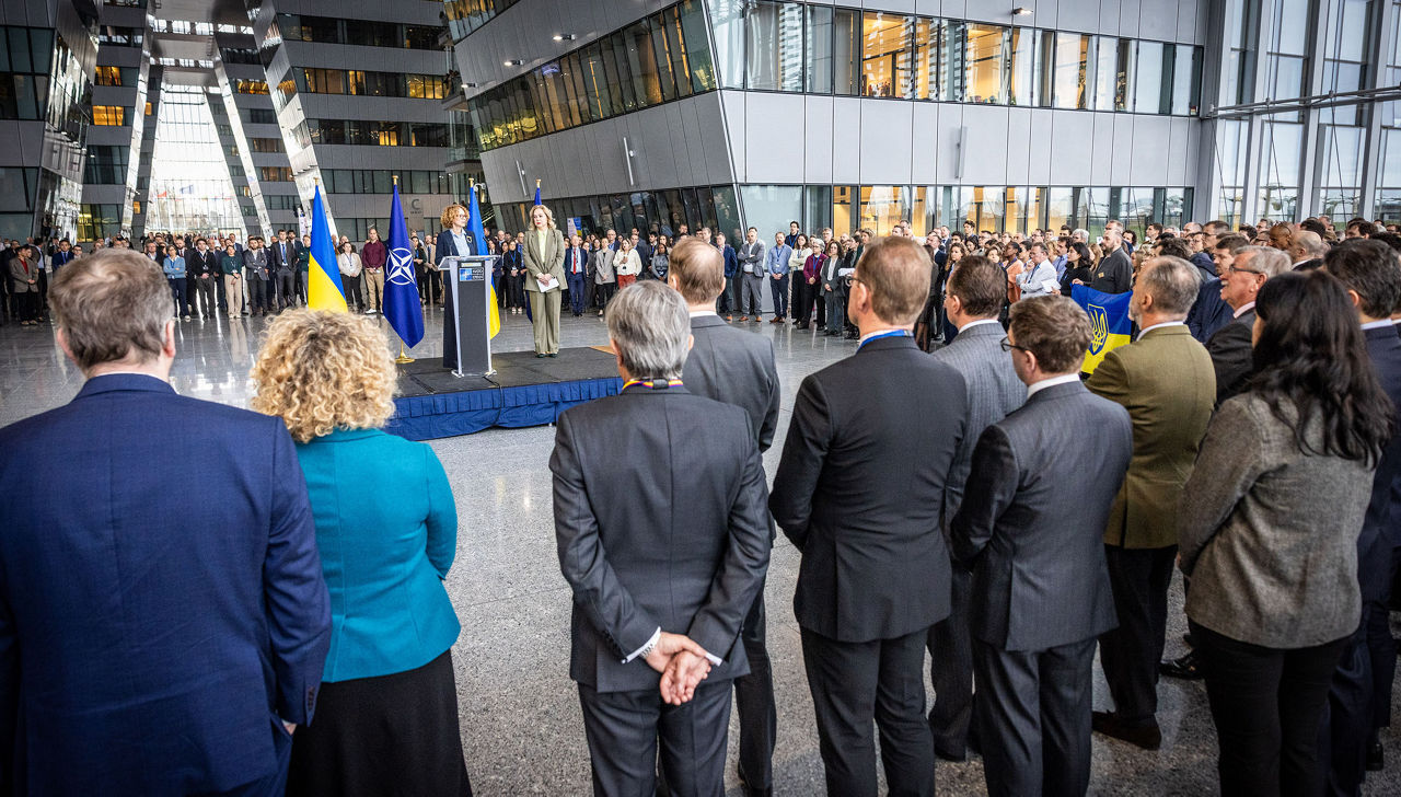 Ceremony marking three years of Russia's full-scale invasion of Ukraine