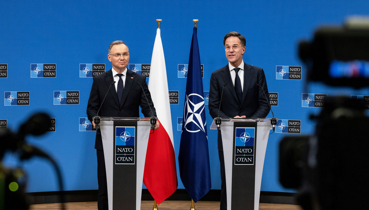 President of Poland visits NATO