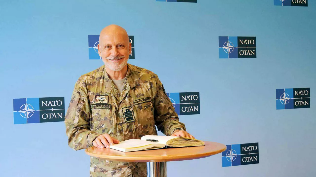 The Chair of the NATO Military Committee Admiral Giuseppe Cavo Dragone visits the NATO Support and Procurement Agency (NSPA) in Luxembourg