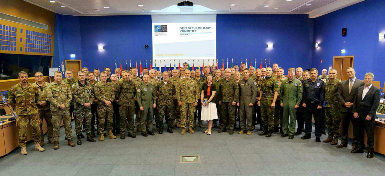 The NATO Military Committee with NSPA staff