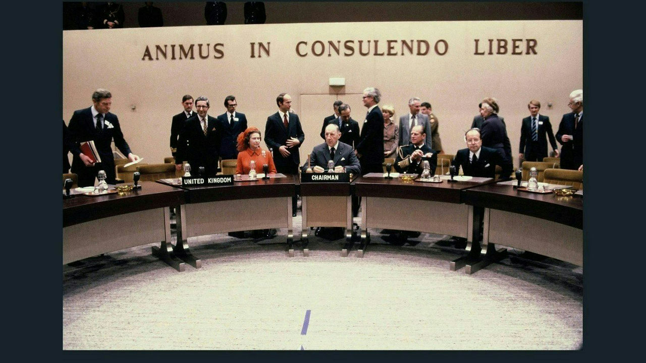 NATO motto in NAC room