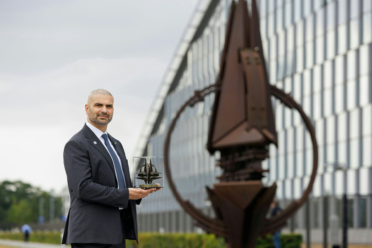 Sorin Aldea is a security agent in the Protective Security and Emergency Services Branch of NATO’s Joint Intelligence and Security Division. He creates 3D-printed sculptures of NATO’s most recognisable symbols.