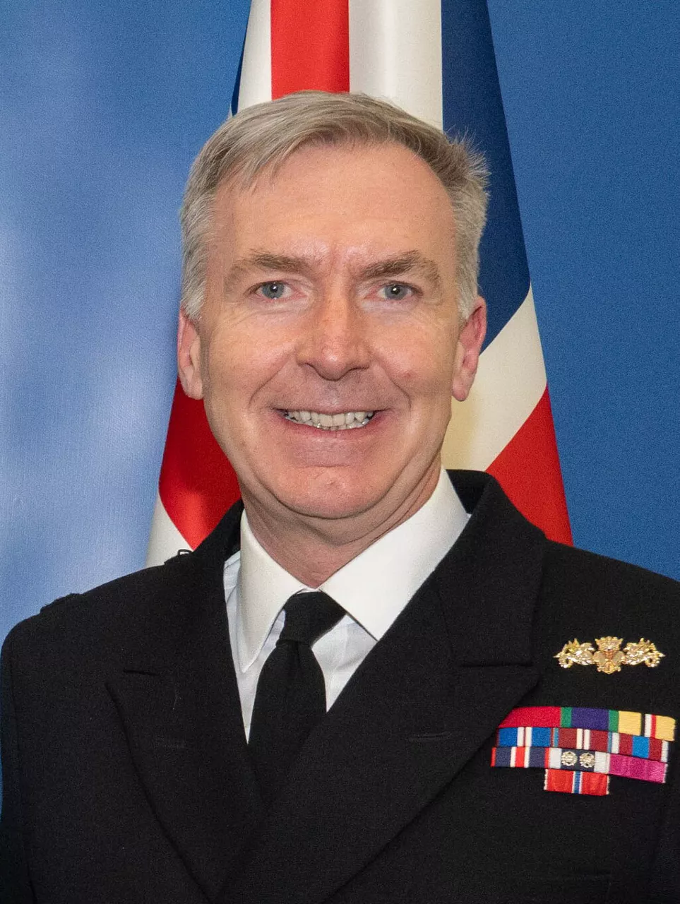 Gen. CQ Brown, Jr., Chairman of the Joint Chiefs of Staff, meets with Adm. Sir Tony Radakin, United Kingdom Chief of Defence, during a bilateral meeting at the NATO Military Committee in Chiefs of Defense Session (MCCS) at NATO Headquarters in Brussels, Belgium Jan. 17, 2024.  MCCS enables the Chiefs of Defense to meet and discuss issues of strategic importance to the Alliance. (DOD Photo by Chief Mass Communication Specialist James Mullen)