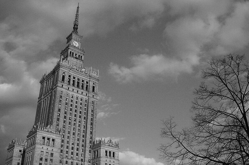The Palace of Culture and Science in Warsaw, Poland
