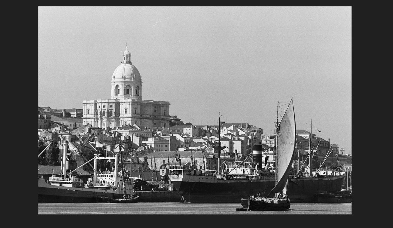 A view of Lisbon, Portugal from its harbour
