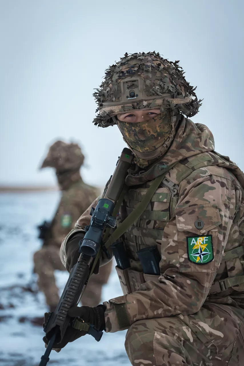 British Army soldiers head out on patrol during exercise Steadfast Dart 25 in Romania.

Steadfast Dart was the first deployment exercise for the Allied Reaction Force, or ARF, NATO’s new force-in-readiness. Designed to deploy rapidly and implement the Alliance’s new regional defence plans, the ARF is currently led by NATO Rapidly Deployable Corps Italy.