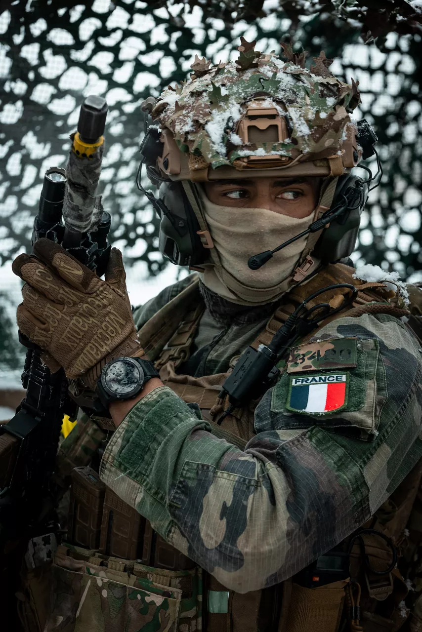 A French paratrooper takes part in a trench-clearing drill during exercise Steadfast Dart 25 in Romania. 

Steadfast Dart was the first deployment exercise for the Allied Reaction Force, or ARF, NATO’s new force-in-readiness. Designed to deploy rapidly and implement the Alliance’s new regional defence plans, the ARF is currently led by NATO Rapidly Deployable Corps Italy.