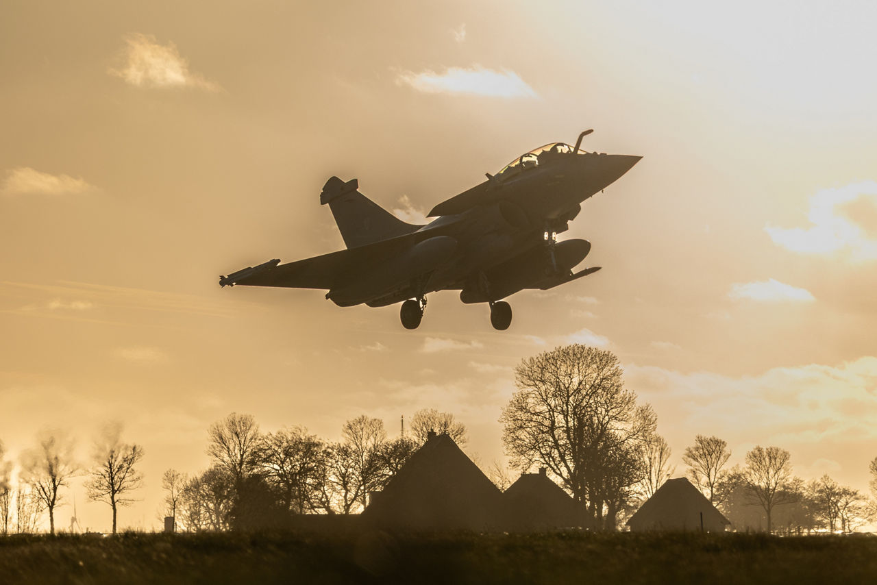 A Rafale fighter from the French Air and Space Force lands at Leeuwarden Air Base in the Netherlands during exercise Ramstein Flag 25. 

With over 90 aircraft from 15 NATO Allies flying out of 12 Allied air bases throughout Europe, the exercise tests NATO’s ability to perform a broad variety of air combat missions using multinational forces.