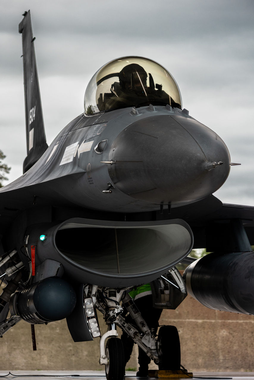 A Portuguese Air Force F-16 Fighting Falcon prepares to take off on a training mission during a Baltic Air Policing Rotation in Estonia.

 

Baltic Air Policing is a peacetime mission in which NATO Allies deploy fighter jets to cover the airspace of Estonia, Latvia and Lithuania.