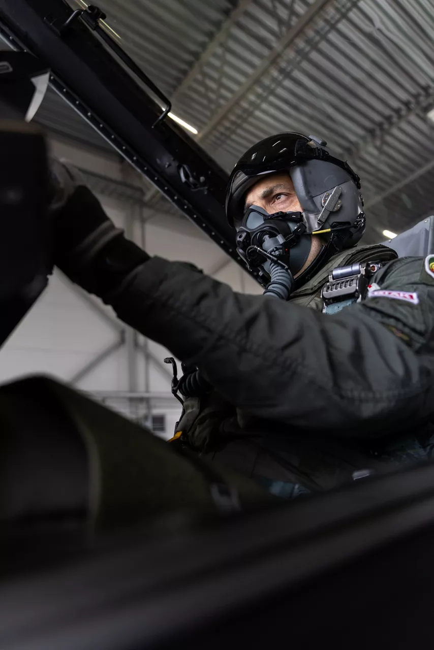 A Portuguese Air Force fighter pilot prepares to fly his F-16 Fighting Falcon on a training mission during a Baltic Air Policing Rotation in Estonia.

 

Baltic Air Policing is a peacetime mission in which NATO Allies deploy fighter jets to cover the airspace of Estonia, Latvia and Lithuania.
 

Baltic Air Policing is a peacetime mission in which NATO Allies deploy fighter jets to cover the airspace of Estonia, Latvia and Lithuania.