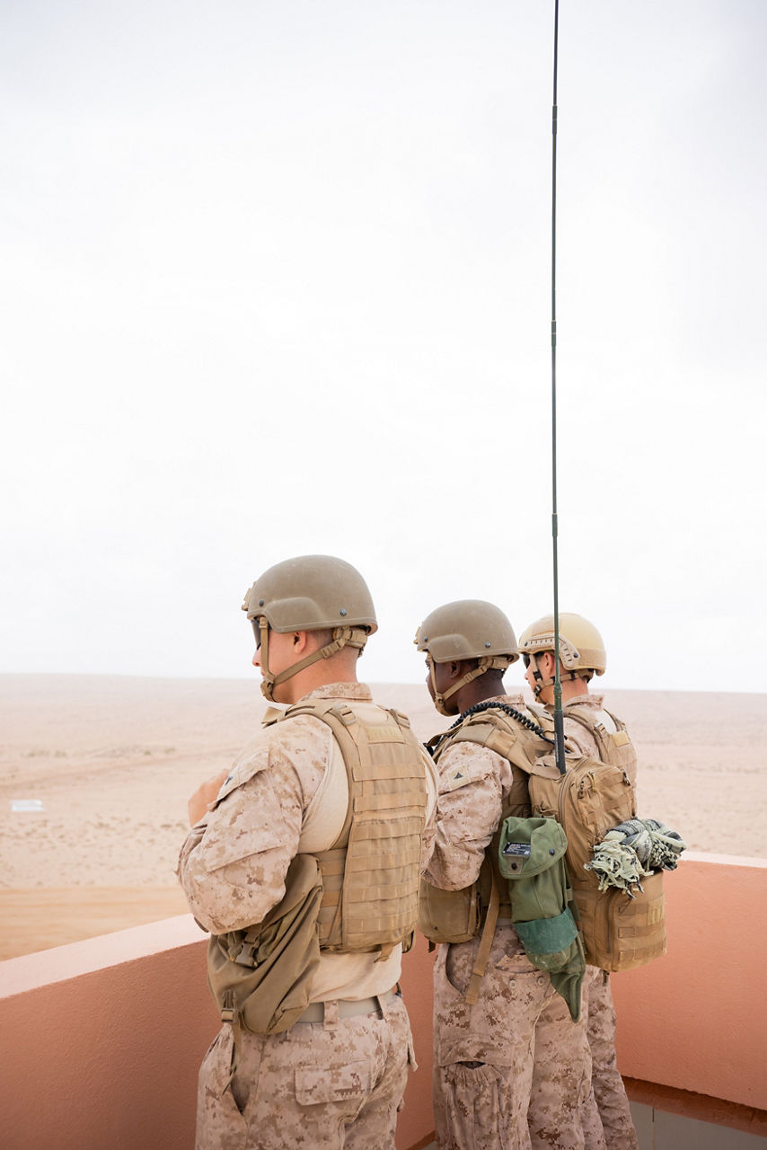 U.S. Marines manage the air traffic during exercise African Lion 25.  



Exercise ‘African Lion 2025’ saw 10,000 troops train together in Ghana, Morocco, Senegal and Tunisia. After two weeks of classroom training, the exercise culminated in a week-long planning exercise, combining land, air, sea, space and cyberspace challenges.


