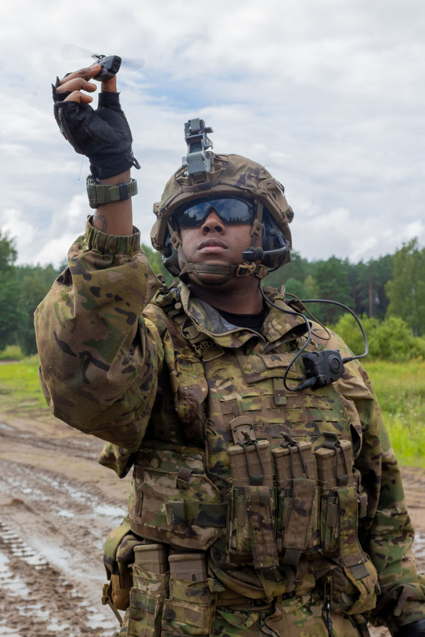 A US Army soldier calibrates his Black Hornet micro drone.

U.S. and British troops test counter-drone tech in Poland during Project Flytrap, ensuring NATO forces are equipped to detect, track and disable drones on tomorrow’s battlefield.