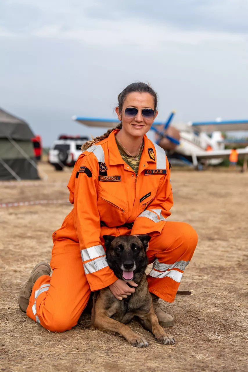 A Greek search and rescue team member looks towards the camera with her search dog during an urban rescue training exercise.

In one of the year’s largest and most complex civil emergency exercises, soldiers, scientists, and first responders trained in Bulgaria to strengthen coordination and readiness for large-scale disasters. The exercise, “Bulgaria 2025”, took place from 7 until 12 September 2025.