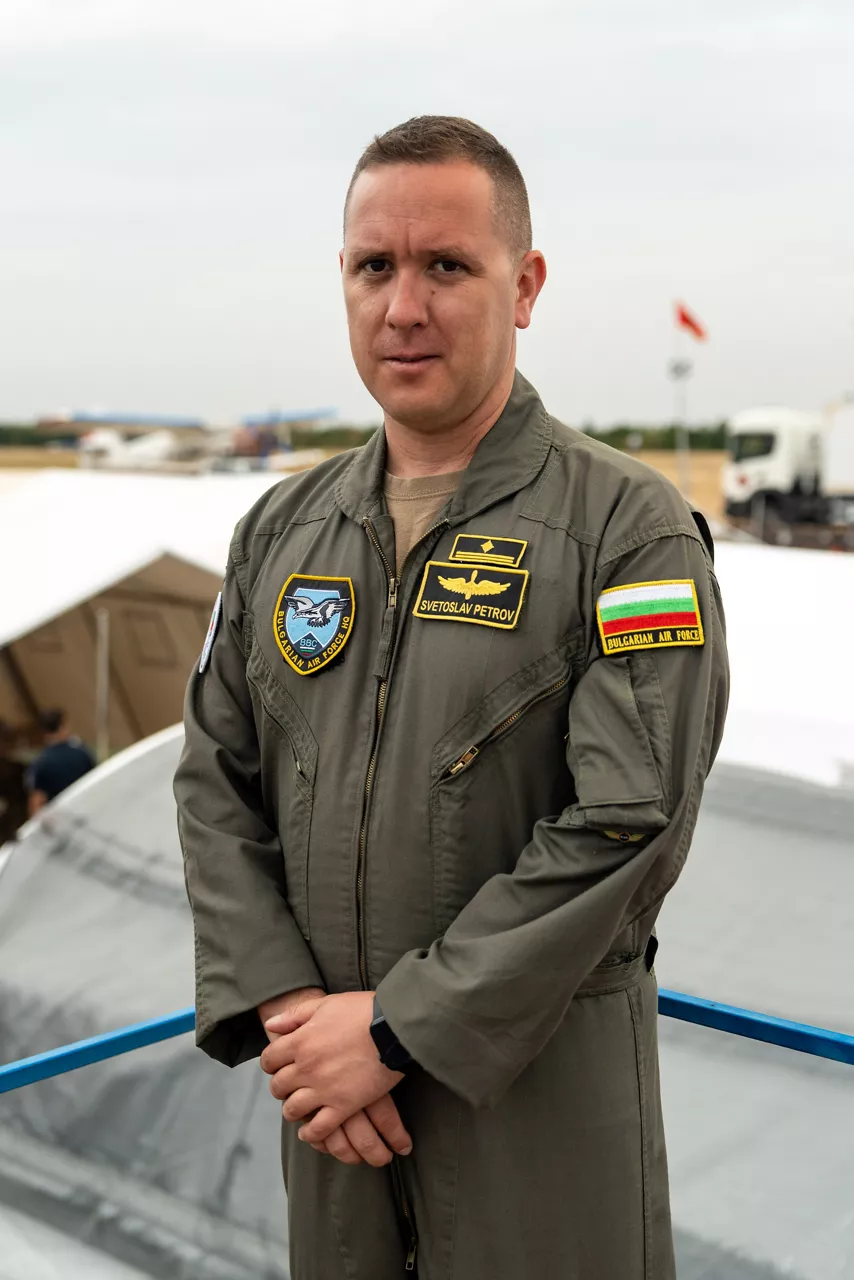 A Bulgarian pilot looks towards the camera during a training exercise.

In one of the year’s largest and most complex civil emergency exercises, soldiers, scientists, and first responders trained in Bulgaria to strengthen coordination and readiness for large-scale disasters. The exercise, “Bulgaria 2025”, took place from 7 until 12 September 2025.