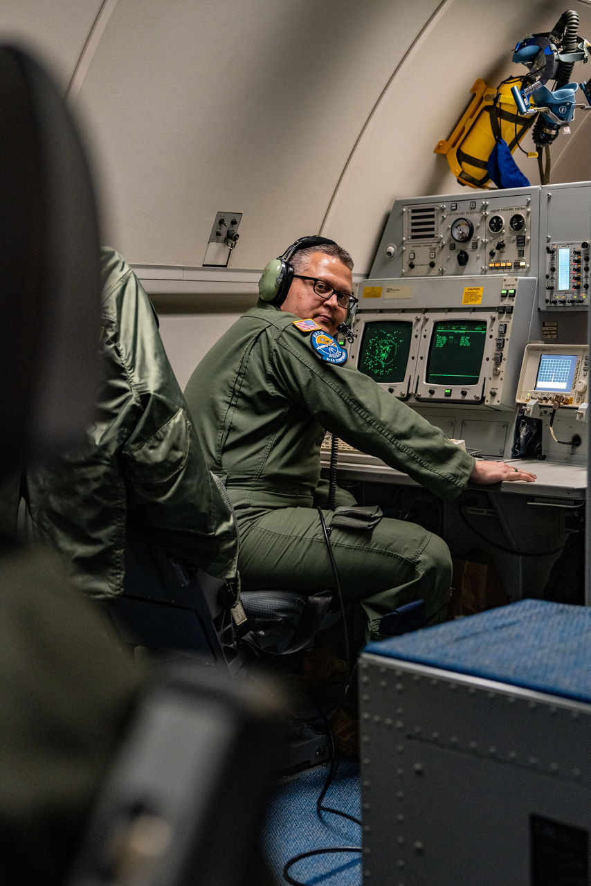 An American crewmember monitors the radar system of their E-3A Airborne Warning and Control System (AWACS) aircraft.

The first surveillance flight of NATO’s Airborne Warning and Control System (AWACS) was conducted over NATO’s eastern flank in support of a military activity called “Eastern Sentry” on 19 September 2025. This multi-domain activity is a direct response to recent airspace violations — including the incursion of multiple Russian drones into Polish airspace on 10 September 2025. Eastern Sentry will further strengthen NATO’s posture to shield and protect all Allies.