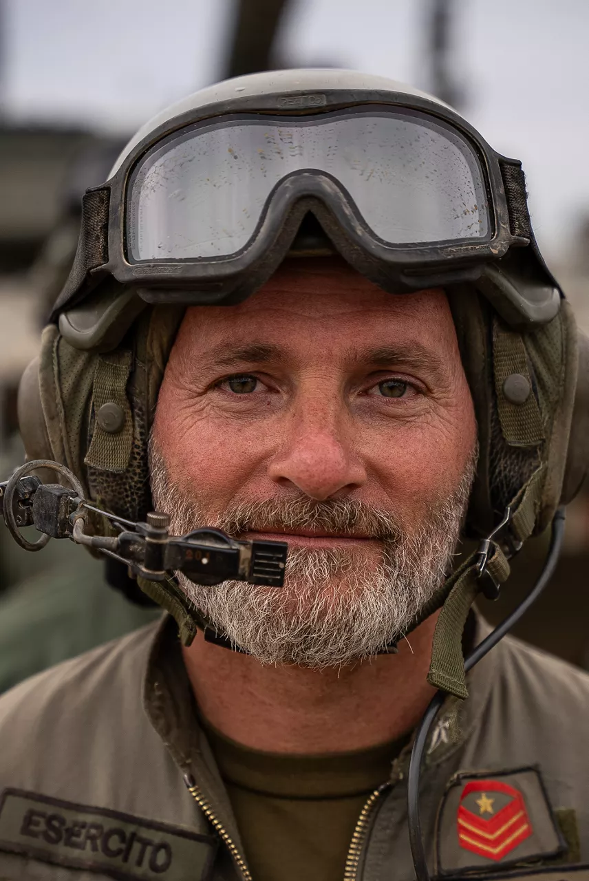 Close up on a Italian tank crew member. Exercise Adaptive Hussars 2025 was the Hungarian Defence Forces’ largest and most complex military exercise since Hungary’s accession to NATO in 1999. It promoted cooperation between all NATO members contributing to the NATO’s multinational battlegroup in Hungary, and boosted Hungary’s  defence capabilities along with NATO defence plans and procedures.