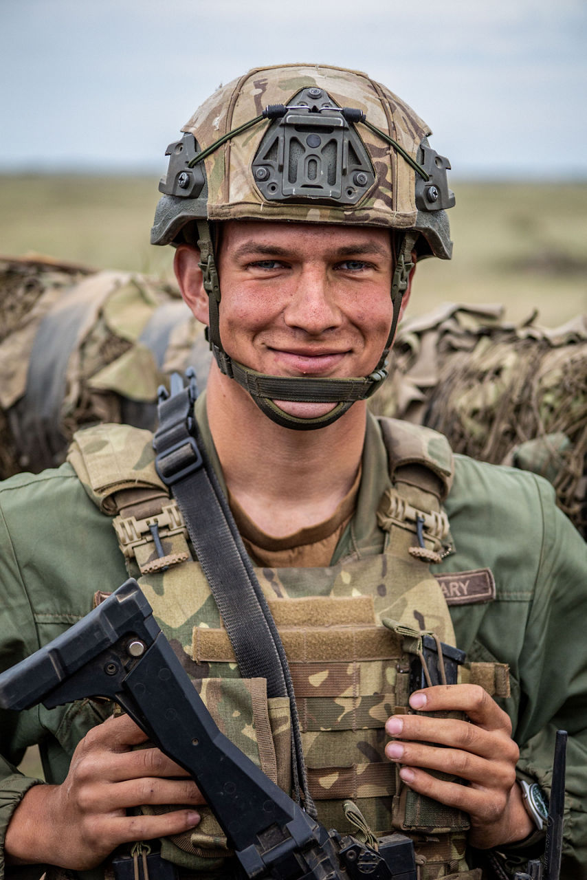A Hungarian soldier smiles for the camera. Exercise Adaptive Hussars 2025 was the Hungarian Defence Forces’ largest and most complex military exercise since Hungary’s accession to NATO in 1999. It promoted cooperation between all NATO members contributing to the NATO’s multinational battlegroup in Hungary, and boosted Hungary’s  defence capabilities along with NATO defence plans and procedures.