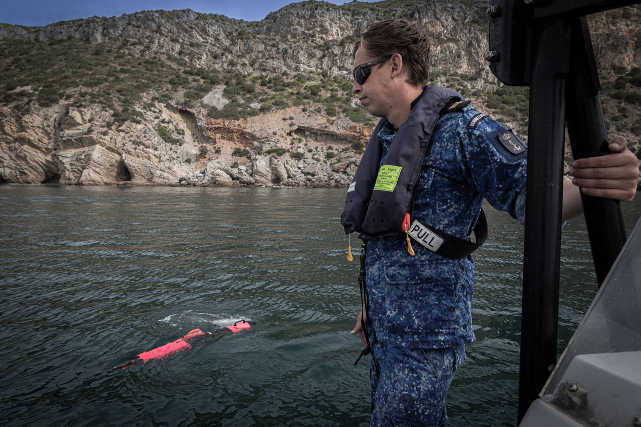 Royal Netherlands Navy  members test underwater drone at REPMUS 2025.

During Exercises REPMUS and Dynamic Messenger 2025, NATO united Allied forces, partners, industry, and researchers to trial uncrewed systems, advanced sensing, and communications in real-life tests scenarios at sea. NATO’s Defence Innovation Accelerator (DIANA) helps turn new ideas into real capabilities by connecting innovators with real-world trials, making it easier for Allies to adopt technology, work together, and use innovative technologies to strengthen defence.