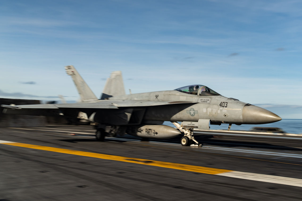 A U.S. Navy F/A-18 Super Hornet takes off from the flight deck of the USS Gerald R. Ford.

The USS Gerald R. Ford sailed under NATO command for Neptune Strike 25-3, a long-planned enhanced vigilance activity designed to demonstrate the complex integration of high-end maritime strike capabilities and air-land integration. It took place from 22 until 26 September 2025.