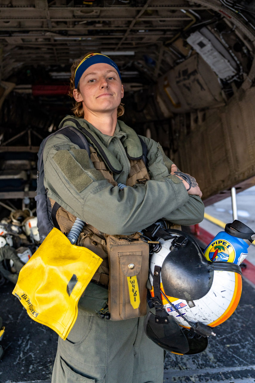A US Navy sailor stands ready after a Carrier Onboard Delivery (COD) transfer from the USS Gerald R. Ford.

The USS Gerald R. Ford sailed under NATO command for Neptune Strike 25-3, a long-planned enhanced vigilance activity designed to demonstrate the complex integration of high-end maritime strike capabilities and air-land integration. It took place from 22 until 26 September 2025.