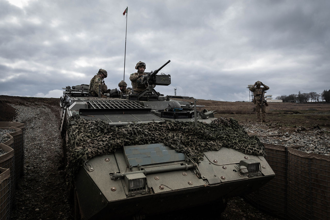 Portuguese soldiers take position aboard their infantry fighting vehicle  during Dacian Fall 25. 

NATO forces in Romania demonstrated their ability to expand from a multinational battlegroup to an armoured brigade, quickly absorbing thousands of French Army troops as part of exercise Dacian Fall 25. The drills included troops from Belgium, Bulgaria, France, Germany, Italy, Luxembourg, North Macedonia, Poland, Portugal, Romania, Spain and the United States. It ran from 20 October to 13 November 2025.