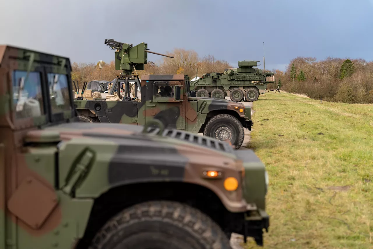 A line up of US Army vehicles equipped with counter-drone systems prepare to engage in a counter-drone exercise.



NATO and its Allies are boosting our defence against the threat posed by drones with various initiatives. Part of these efforts is Project Flytrap 4.5, a US-led initiative designed to test and evaluate off-the-shelf, scalable, cutting-edge counter-drone technologies, for possible fast procurement and future integration into Allied air defence systems. These tested systems can help Allies to detect and destroy drones at a lower cost and higher efficiency.